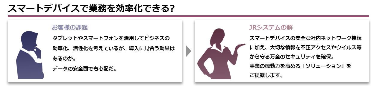 スマートデバイスで業務を効率化できる？
